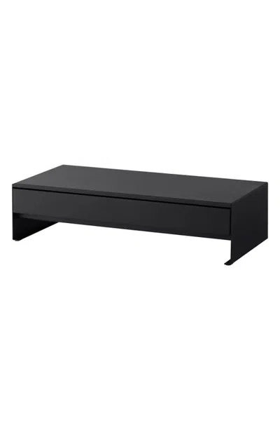 Yamazaki Monitor Stand With Drawer In Black
