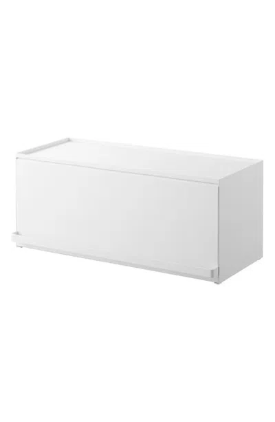 Yamazaki Open-back Countertop Storage Rack In White
