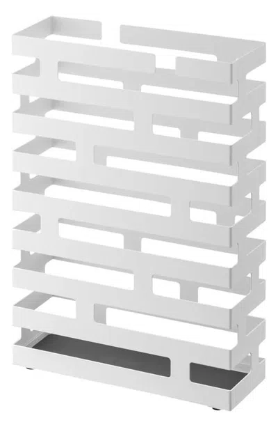 Yamazaki Rectangle Umbrella Stand In Silver