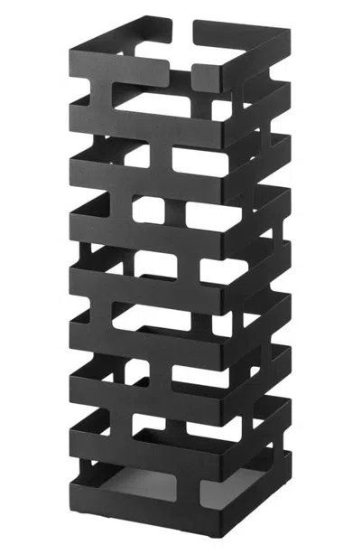 Yamazaki Square Umbrella Stand In Black
