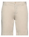 Yan Simmon Man Shorts & Bermuda Shorts Beige Size 40 Cotton, Elastane