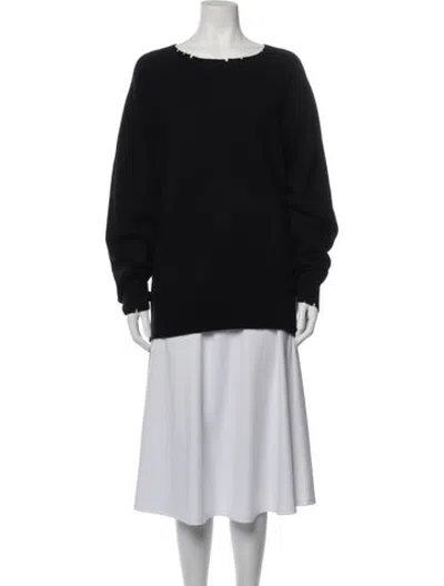 Pre-owned Yigal Azrouël Cashmere Crew Neck Sweater In Black