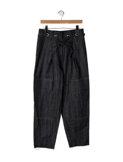 Pre-owned Yigal Azrouël Straight Leg Pants In Black