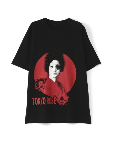 Pre-owned Yohji Yamamoto - S'yte  Tokyo Rose T Shirt In Black