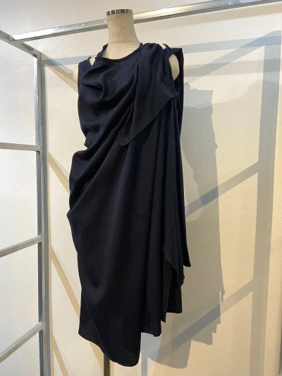 Pre-owned Yohji Yamamoto Dress In Dark Navy