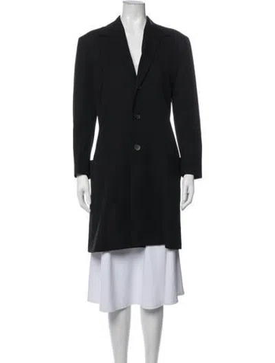 Pre-owned Yohji Yamamoto Vintage Late 1980's - Early 1990's Coat In Black