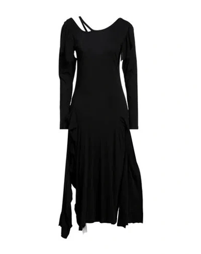 Yohji Yamamoto Woman Midi Dress Black Size 2 Cotton