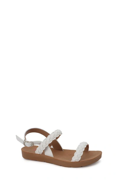 Yoki Kids' Brynn Braided Sandal In White