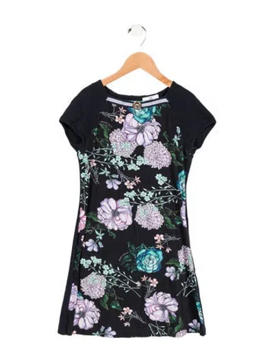 Pre-owned Young Versace Kids Girls Casual Dress In Blue