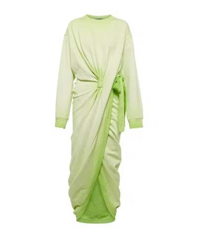 Y/project Gradient Long-sleeved Dress In Green