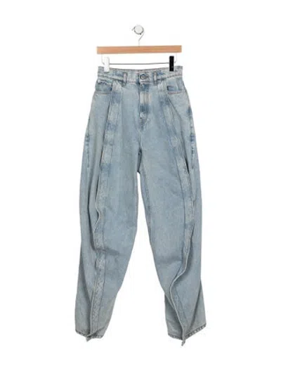 Pre-owned Y/project High-rise Wide Leg Jeans In Blue