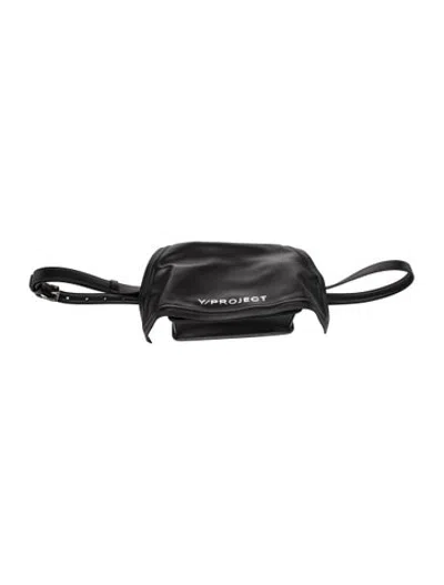 Pre-owned Y/project Leather Belt Bag In Black