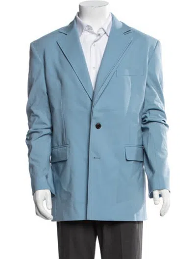 Pre-owned Y/project Virgin Wool Blazer In Blue