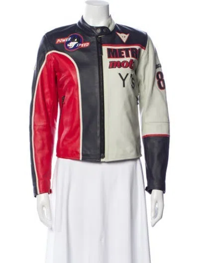 Pre-owned Y's Vintage 2004 Biker Jacket In Red
