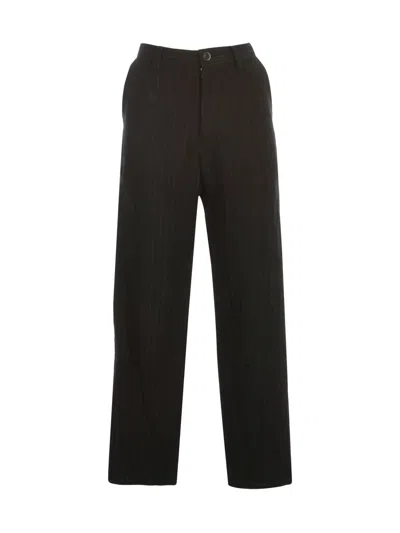 Y's O Waist String Thin Pants In Black