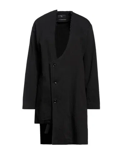 Y's Yohji Yamamoto Woman Denim Outerwear Black Size 2 Cotton, Nylon, Rayon, Linen