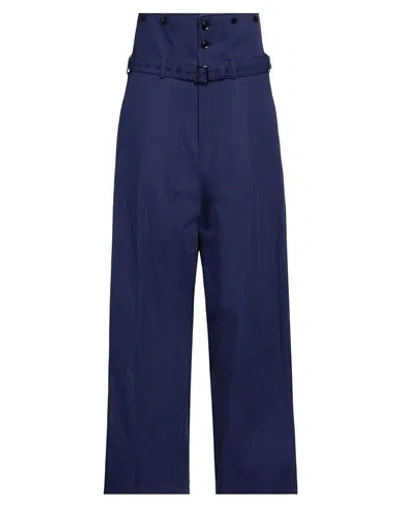 Y's Yohji Yamamoto Woman Pants Blue Size 2 Cotton In Purple