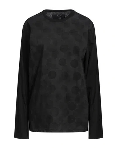 Y's Yohji Yamamoto Woman T-shirt Black Size 4 Cotton