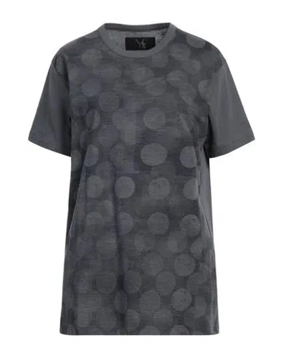 Y's Yohji Yamamoto Woman T-shirt Lead Size 4 Cotton In Grey