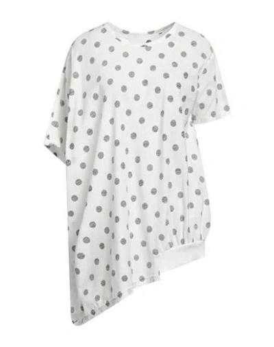Y's Yohji Yamamoto Woman T-shirt White Size 2 Cotton, Rayon