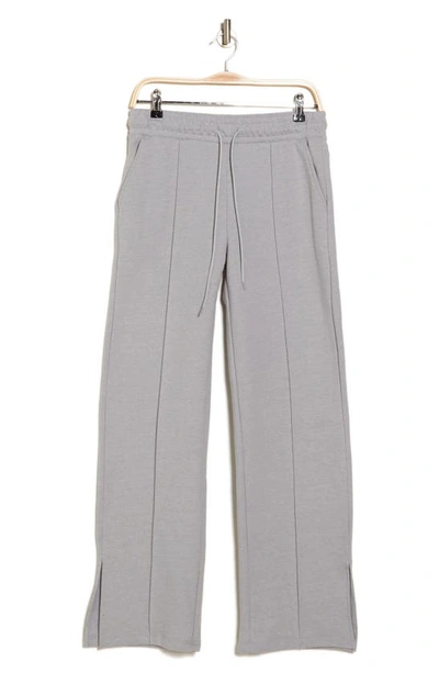 Z By Zella Freestyle Fleece Open Leg Pants In Grey Light Heather