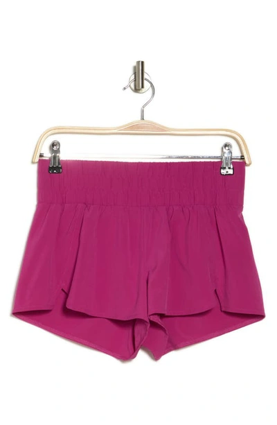 Z By Zella Interval Woven Run Shorts In Pink Plumier