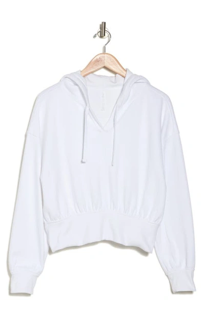 Z By Zella Serve It Up Crop Pullover Hoodie In White