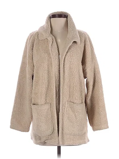 Pre-owned Z Supply Fleece Jacket In Tan