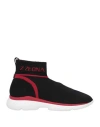 Z Zegna Man Sneakers Black Size 8 Textile Fibers