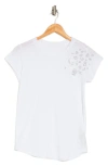 Zadig & Voltaire Skinny Leo Strass Tee In Blanc