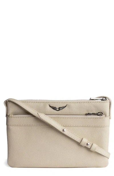 Zadig & Voltaire Stella Wings Leather Crossbody Bag In Flash
