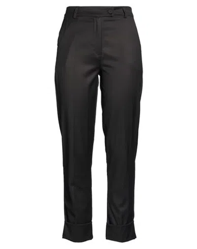 Zahjr Woman Pants Black Size 6 Polyester, Viscose, Elastane