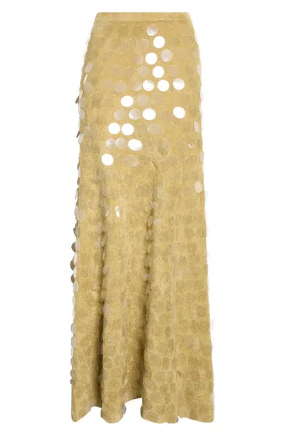 Zankov Zander Maxi Skirt In Sprout Green