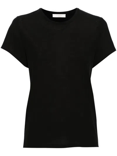 Zanone Crew-neck Cotton T-shirt In Black