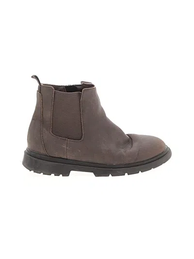 Pre-owned Zara Kids' Ankle Boots In Brown