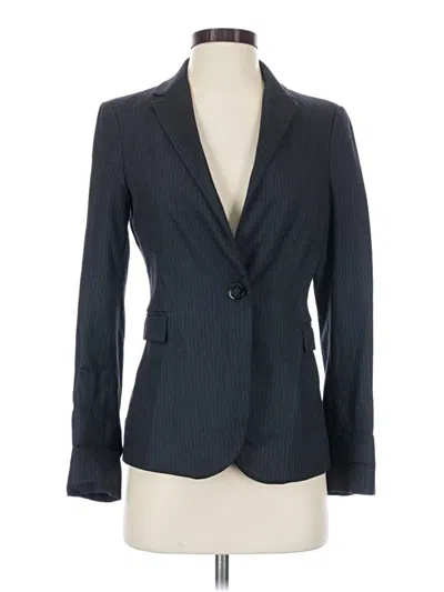 Pre-owned Zara Basic Blazer Jacket In Blue