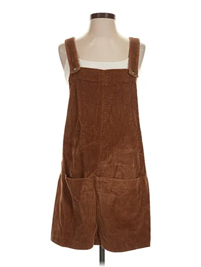 Pre-owned Zara Basic Casual Dress In Brown