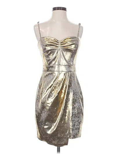 Pre-owned Zara Basic Cocktail Dress In Silver