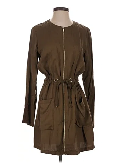 Pre-owned Zara Basic Jacket In Brown