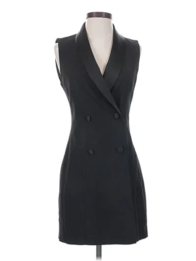 Pre-owned Zara Basic Tuxedo Vest In Black