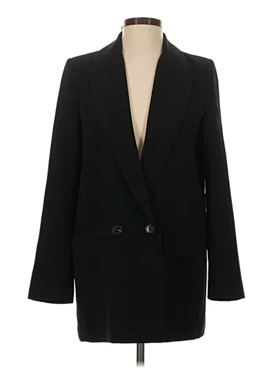Pre-owned Zara Blazer Jacket In Black