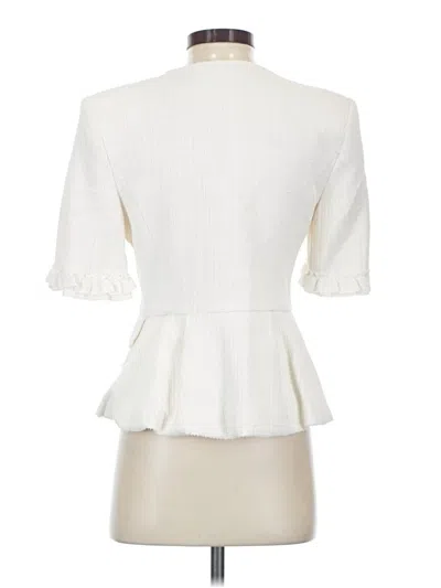 Pre-owned Zara Blazer Jacket In Ivory