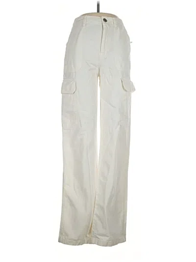 Pre-owned Zara Cargo Pants In Ivory