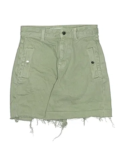 Pre-owned Zara Cargo Shorts In Green