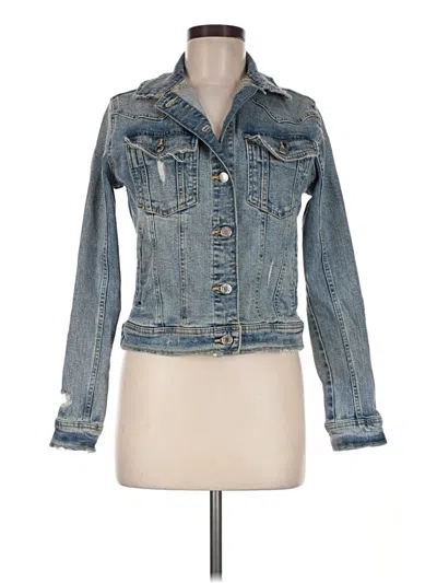 Pre-owned Zara Denim Jacket In Blue