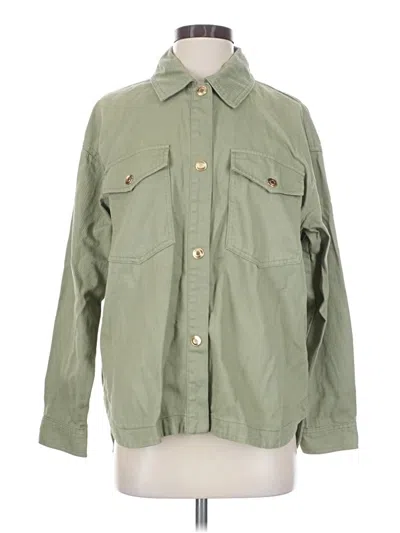 Pre-owned Zara Jacket In Green