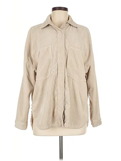 Pre-owned Zara Jacket In Tan