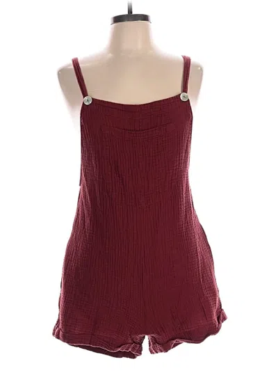 Pre-owned Zara Romper In Burgundy