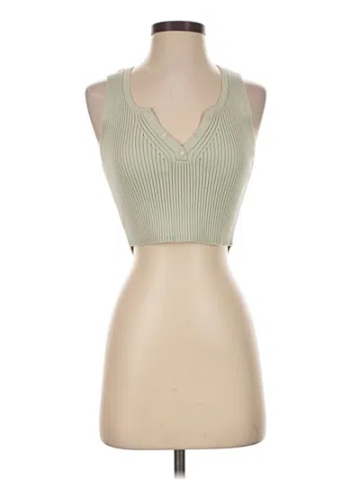 Pre-owned Zara Sweater Vest In Green
