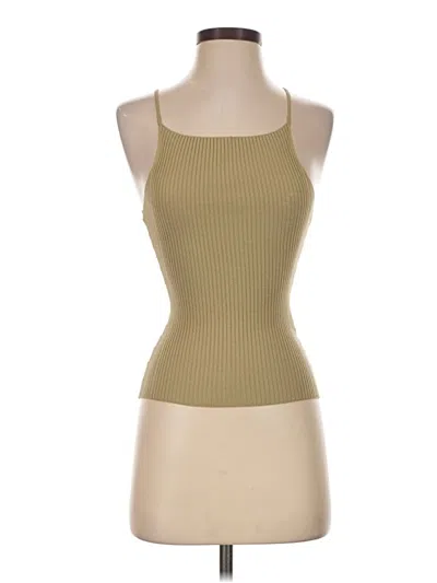 Pre-owned Zara Tank Top Tan Halter Neckline Tops
